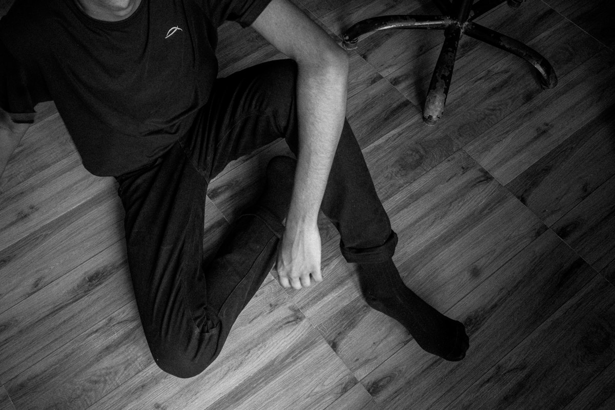 Técnica de posición sentada ergonómica